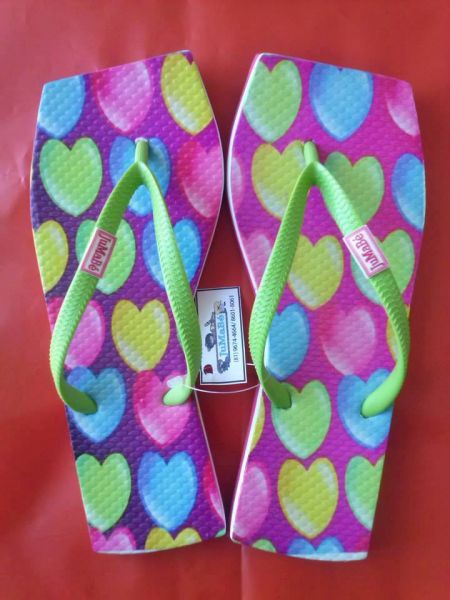 Chinelo Personalizado Coração Color